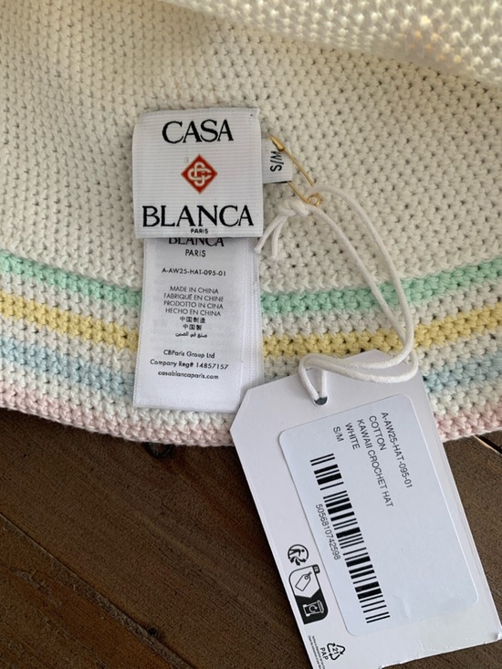 Casablanca Paris Kawaii crochet hat NWT